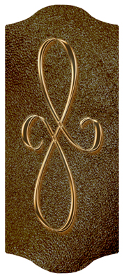 DARAY-C-601-BZ-SH-BR Bronze Scroll Shimmer Brown